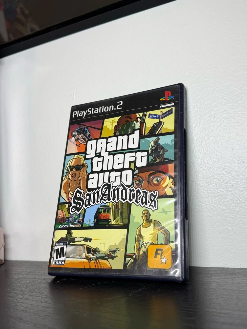 Vintage 2004 PlayStation 2 Grand Theft Auto San Andreas Video Game Map & Game